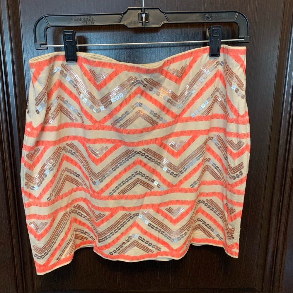 Express sequin skirt